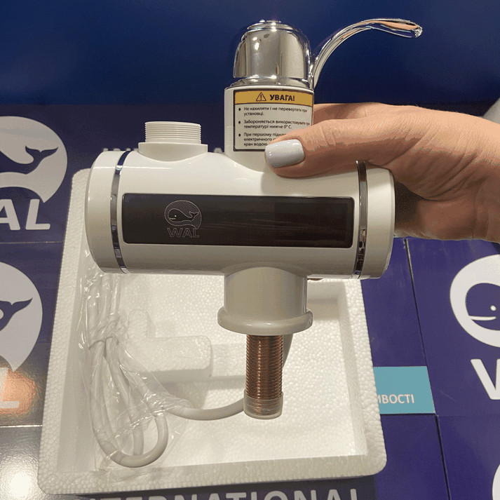 Электрический проточный водонагреватель для кухни 3 кВт кран водонагреватель LOTER7A502 смеситель WAL (315152638)