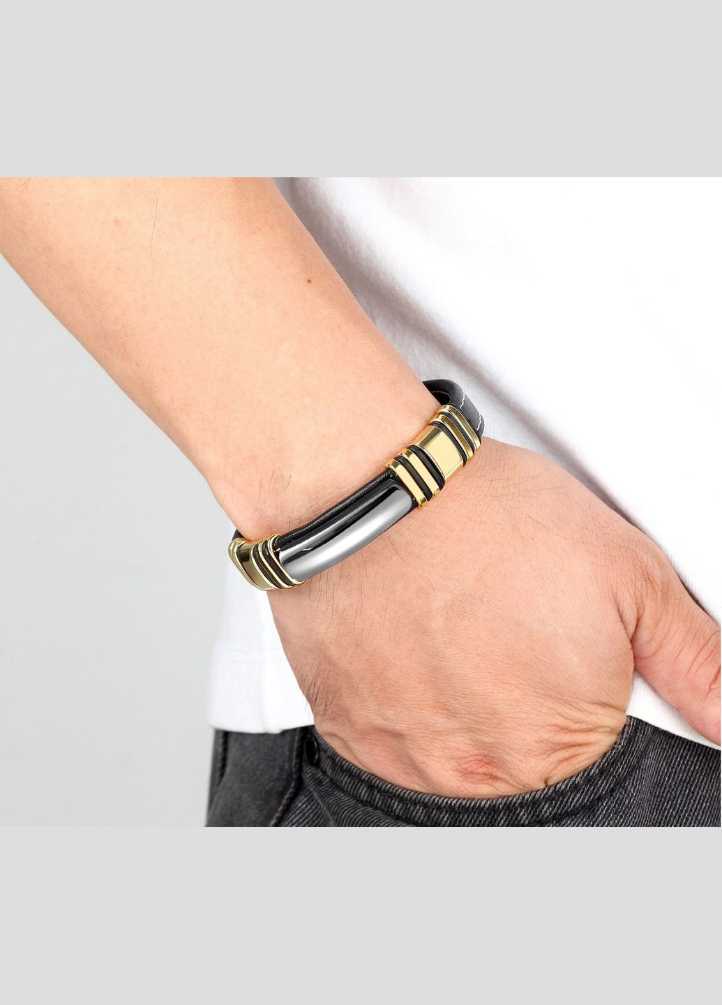 Стильный мужской браслет с магнитным замком. Avalon 54 (330775636)