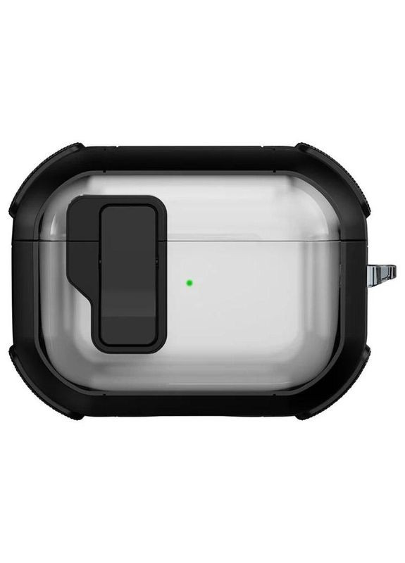Футляр протиударний Locking Button для навушників Airpods Pro Black No Brand (361078024)