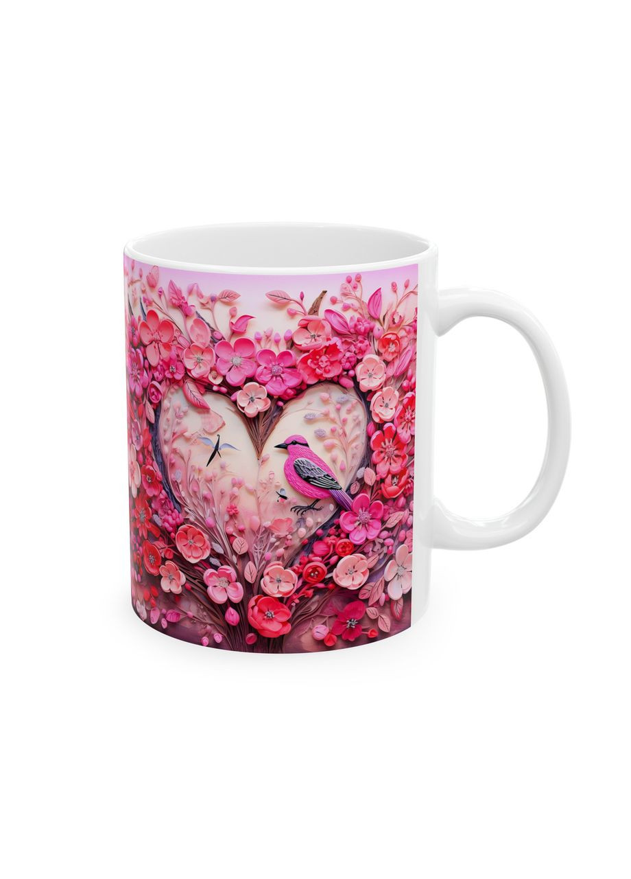 Керамическая чашка с дизайном "Палитра сердец" - 24 No Brand (368671513)