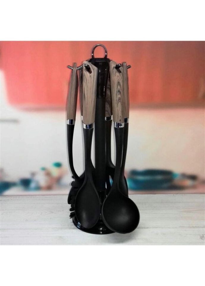 Набір кухонного приладдя EB-3605-Brown 7 предметів коричневий Edenberg (335715638)