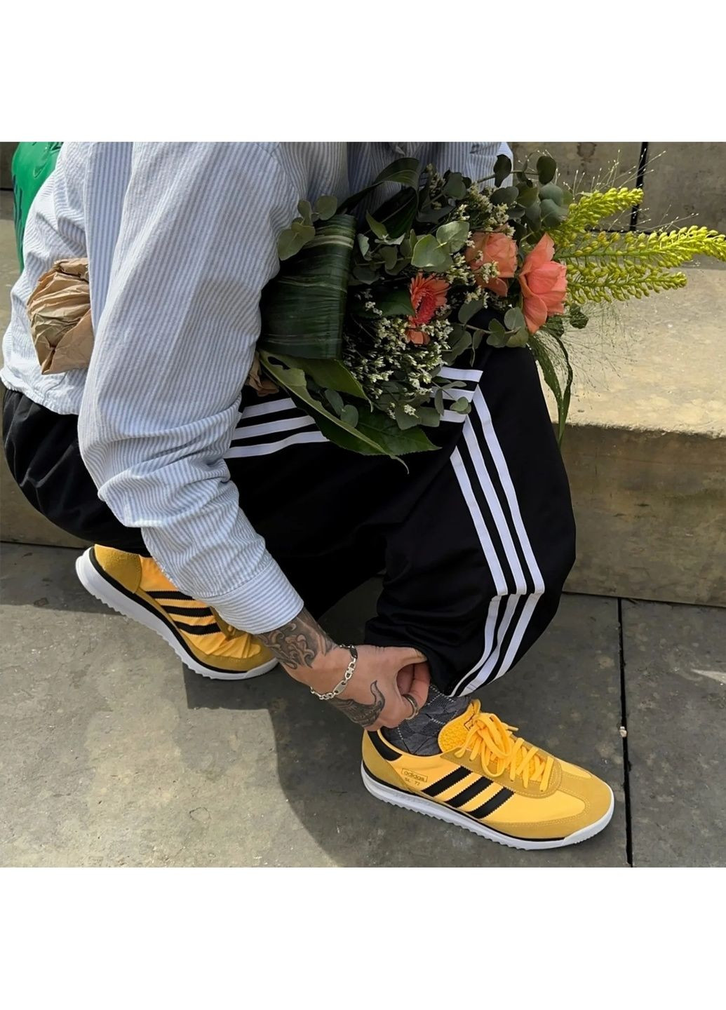 Желтые кроссовки мужские sl rs 72 yellow ih7912 adidas