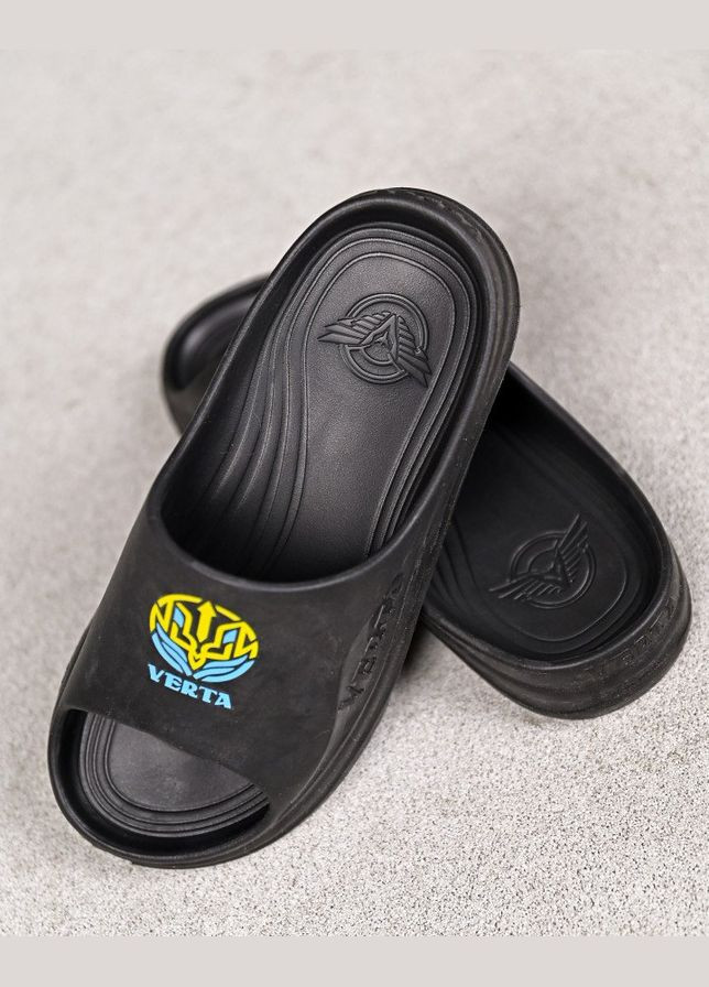 Чорні Літні тапки тризуб No Brand