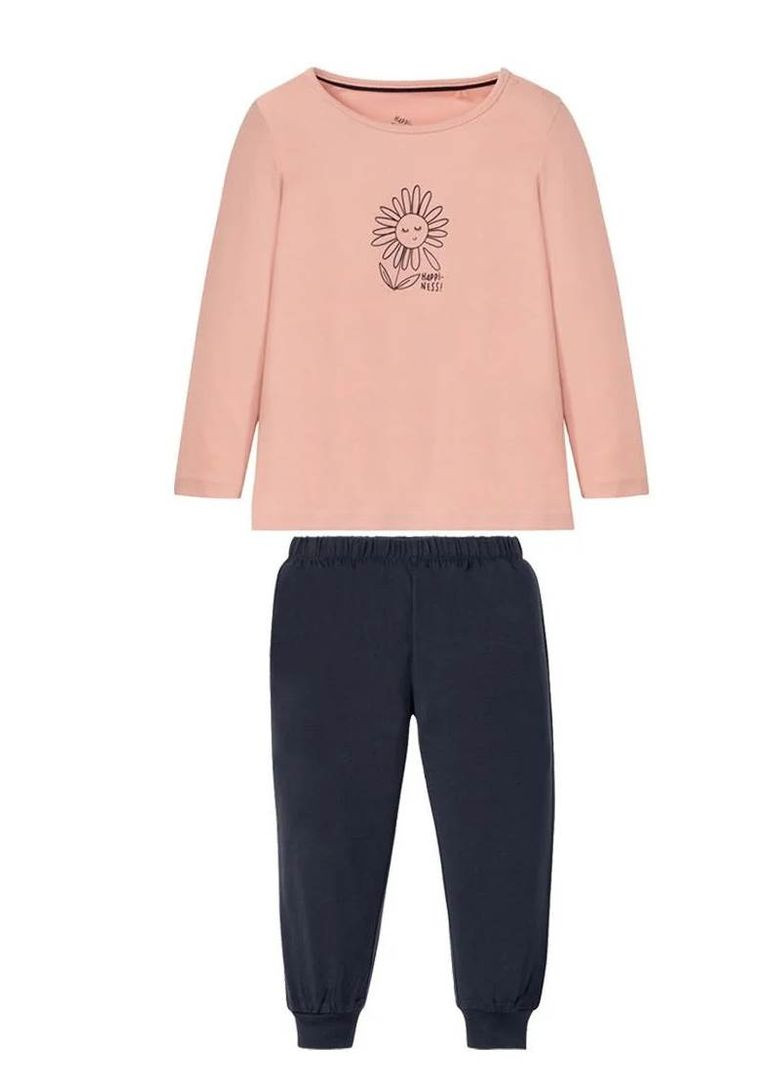 Комбінована піжама (лонгслів і штани) для дівчинки 327656 різнобарвний Lupilu