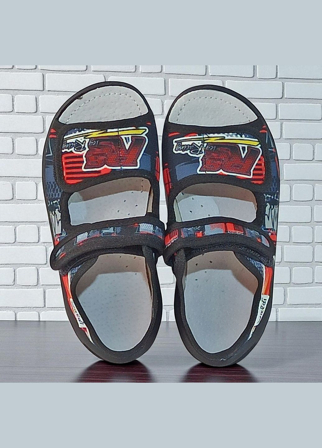 Ортопедичні відкриті тапочки капчики текстильні босоніжки на липучках валді Адам Waldi (345647888)