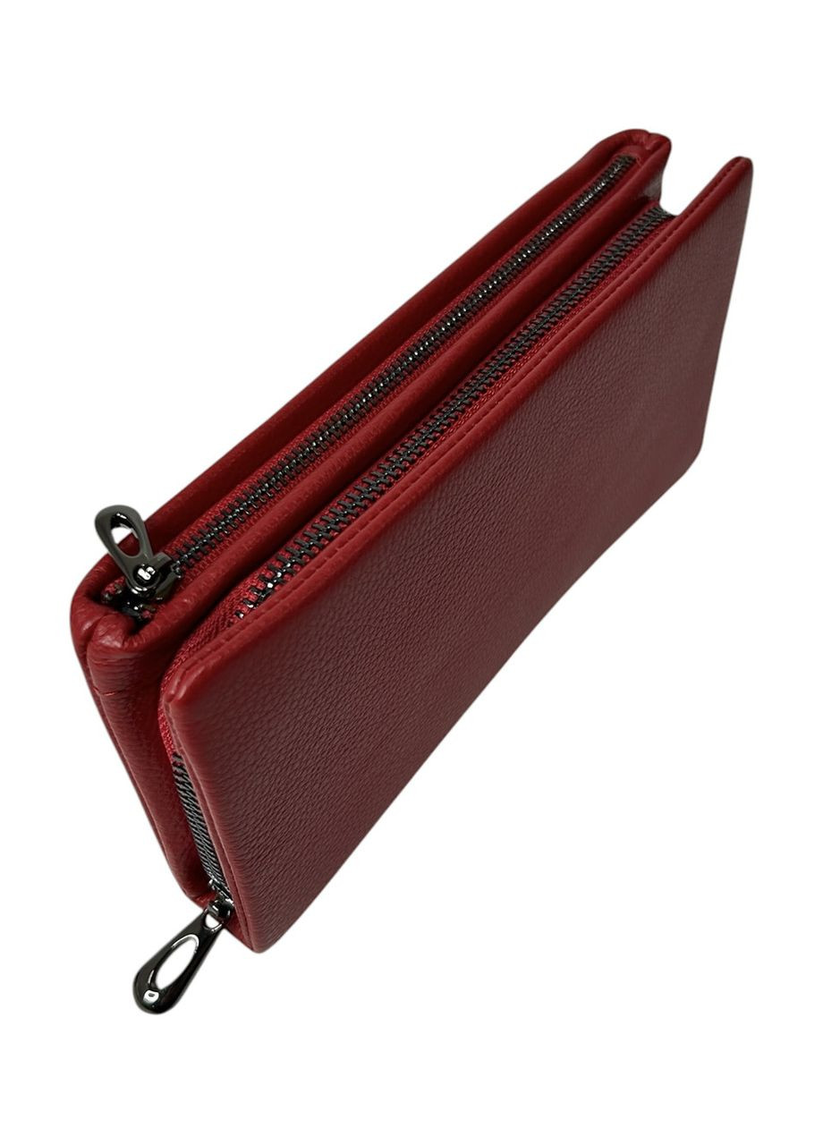 Жіночий гаманець з натуральної шкіри 8822D червоний 19 x 10 x 2.5 No Brand (371682716)