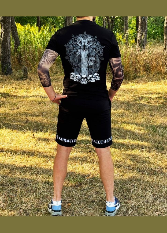 Мужской летний комплект Augur черный Miracle (322764115)