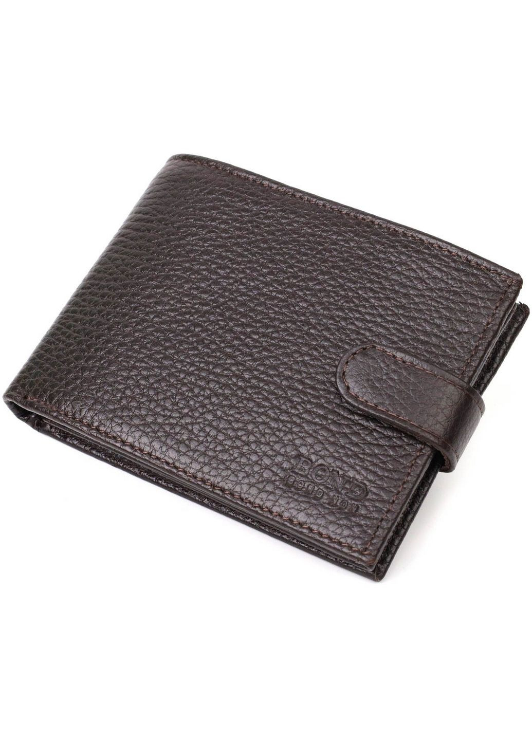 Мужской кожаный бумажник 12,5х9,2х2 см Bond (288048463)