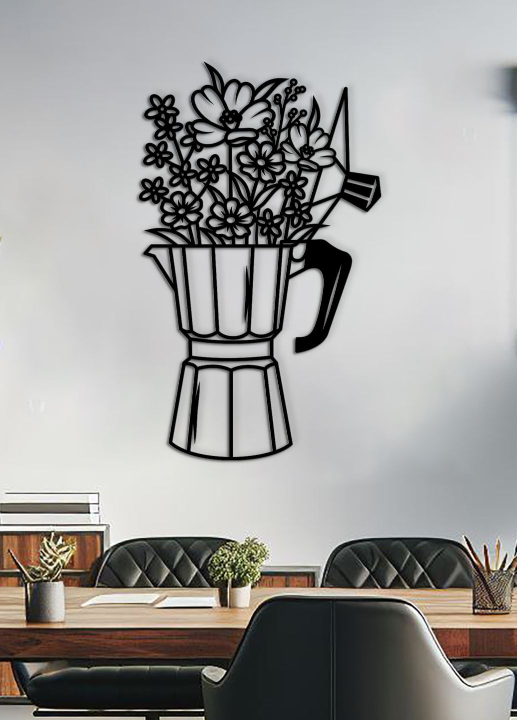 Деревянная картина на кухню, декор в комнату "Арома кофе", стиль минимализм 40х25 см Woodyard (292013370)