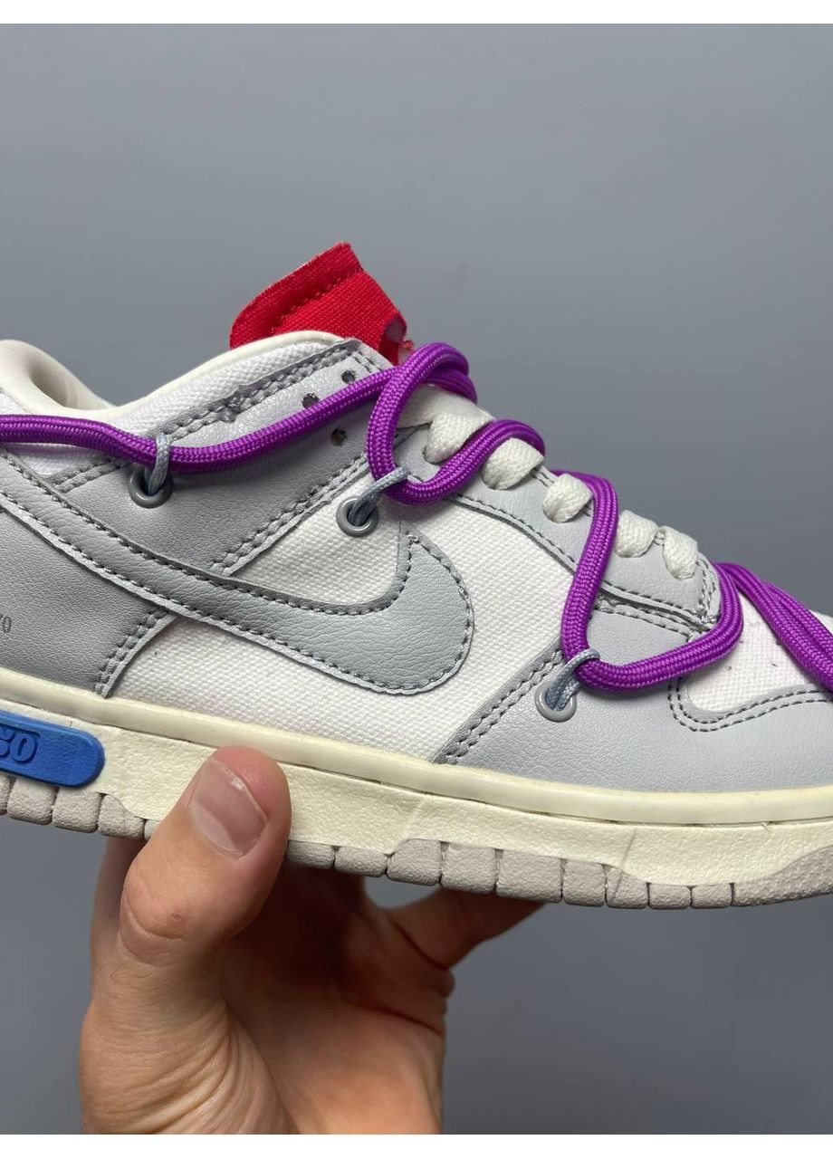 Білі Осінні кросівки чоловічі nike dunk low off-white lot 45 найк сб данк No Brand