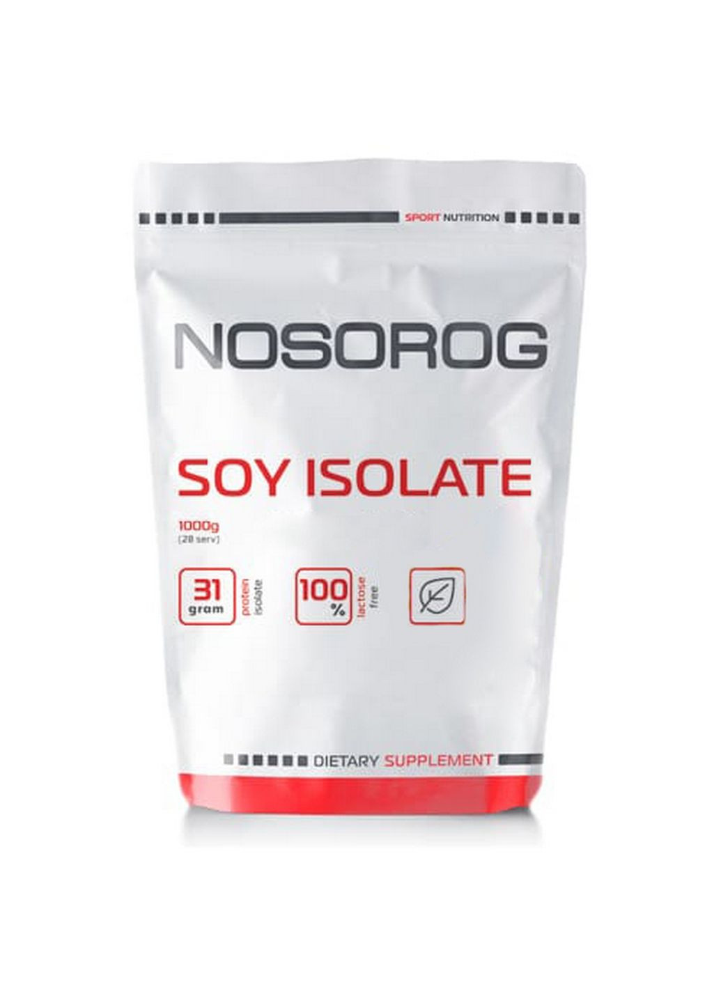 Протеин Soy Isolate, 1 кг Шоколад Nosorog Nutrition (293342565)