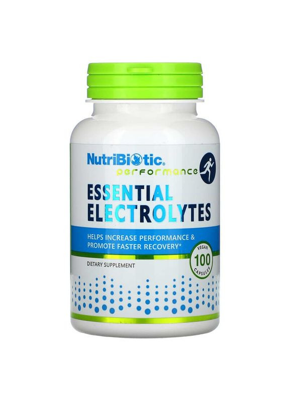 Незаменимые электролиты Essential Electrolytes 100 веганских капсул NutriBiotic (278101609)