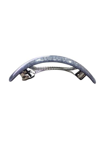 Шпилька автомат для волосся 8.5 см блакитна глянцева Fashion (368772125)