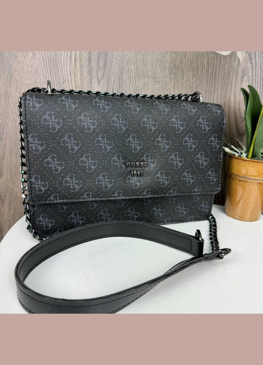 Мини сумочка клатч на цепочке с магнитом экокожа черная (sku_1482) No Brand (330576705)