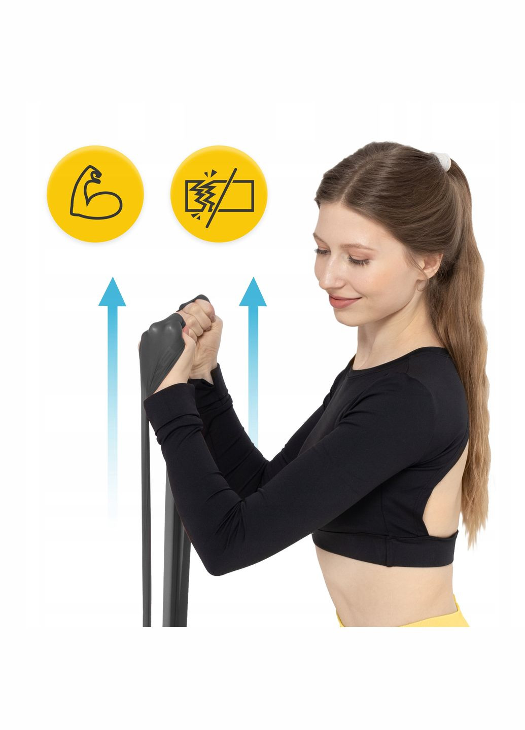 Лента-эспандер для спорта и реабилитации Flat Band 200 х 15 см 12-15 кг Black () 4FIZJO P-5907222931677 (275095701)