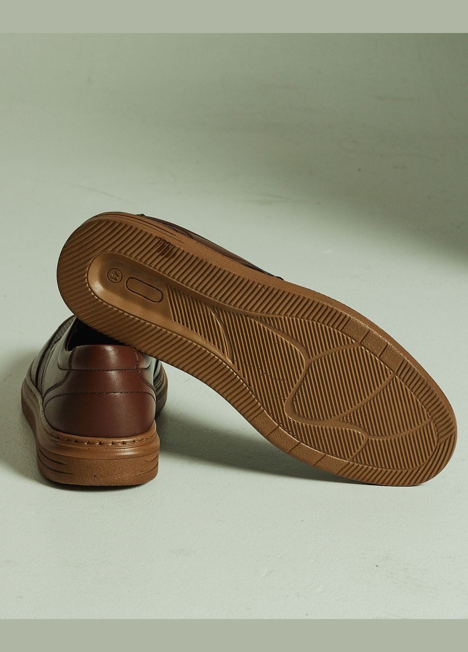 Коричневые повседневные туфли перфорированные кожа ALTURA на шнурках