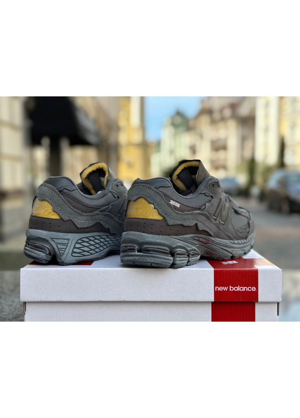 Черные демисезонные кроссовки мужские new balance 2002r black нью беланс 2002 No Brand