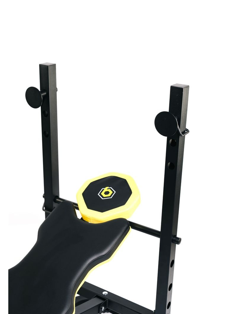 Тренувальна лавка WB-003 горизонтальна для жиму зі стійкою під штангу Besport (360801964)