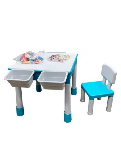 Детский стол (GT-16) Microlab Toys Конструктор Игровой Центр + 1 стул (370015729)