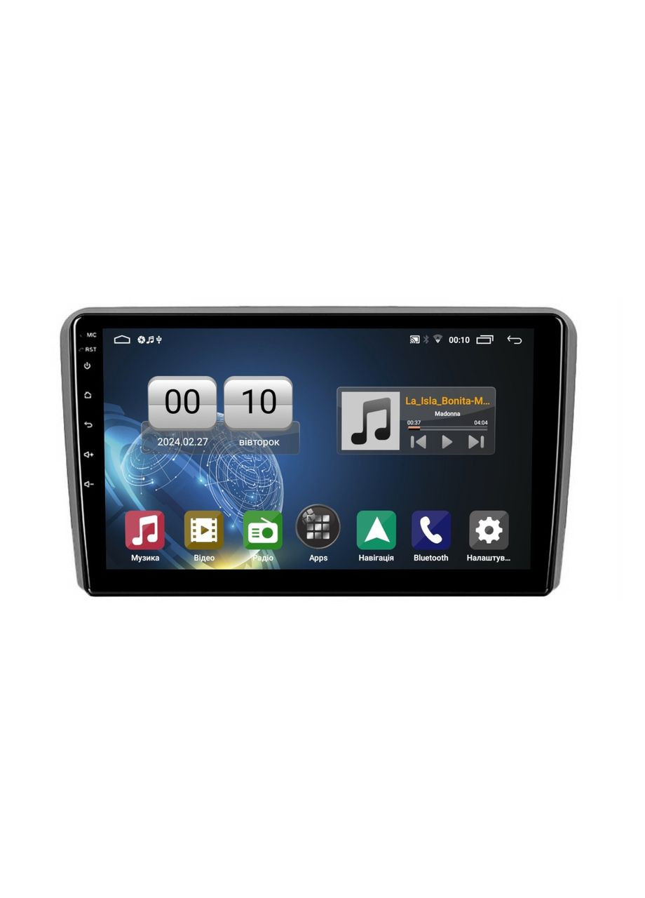 Штатна магнітола серії Q1 під Audi A3 2 8P 2003-2013 S3 2 2006-2012 RS3 1 2011-2012 (W2) 9 дюймів QIV (346510414)