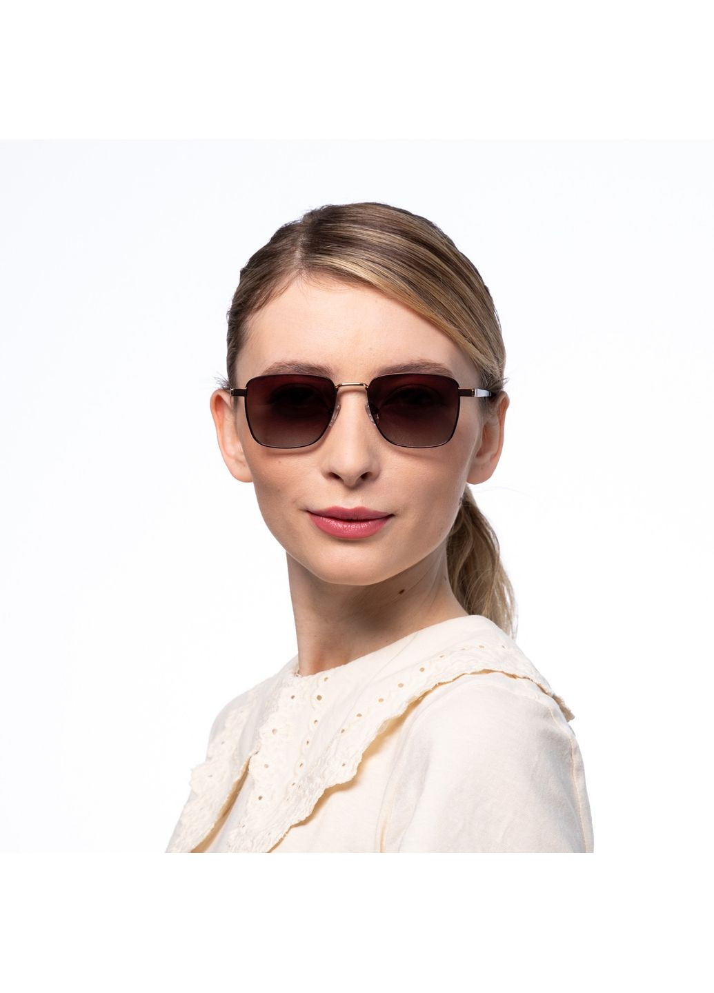 Сонцезахисні окуляри з поляризацією Фешн-класика жіночі LuckyLOOK 382-862 (322790754)