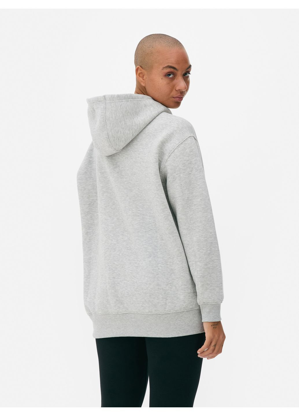 Худи флис,серый меланж с принтом, Primark (368150967)