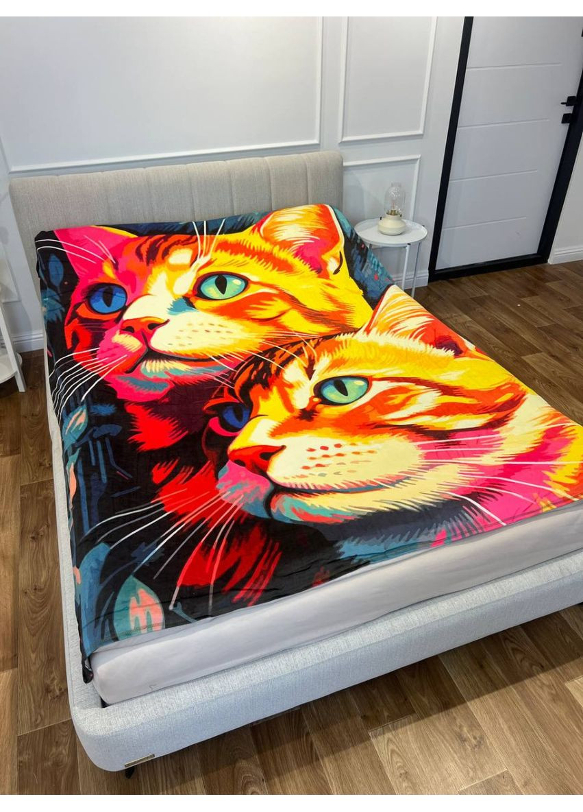 Плед 3D Картина котиків 29998 180х215 см FlexDress (368763133)