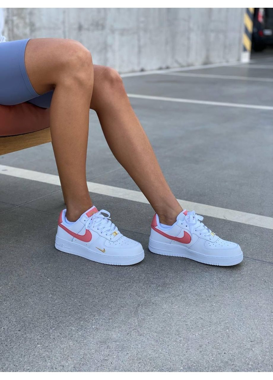 Розовые демисезонные кроссовки мужские nike air force 1 07 rust pink найк аир форс 1 премиум No Brand