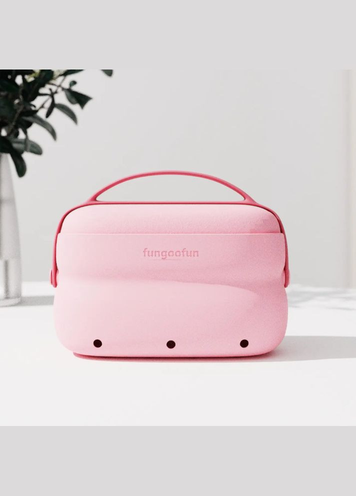 Сумочка силиконовая 2в1 косметичка дорожная для аксессуаров в ванную комнату и душ, водонепроницаемая, розовая No Brand (354829448)