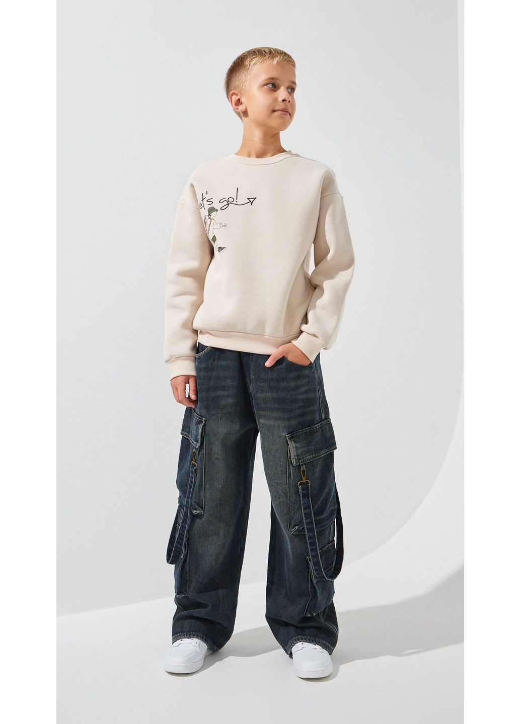 Джинси для хлопчика 761 146 см shop (2000999158865) Yekipeer Карго (362307310)