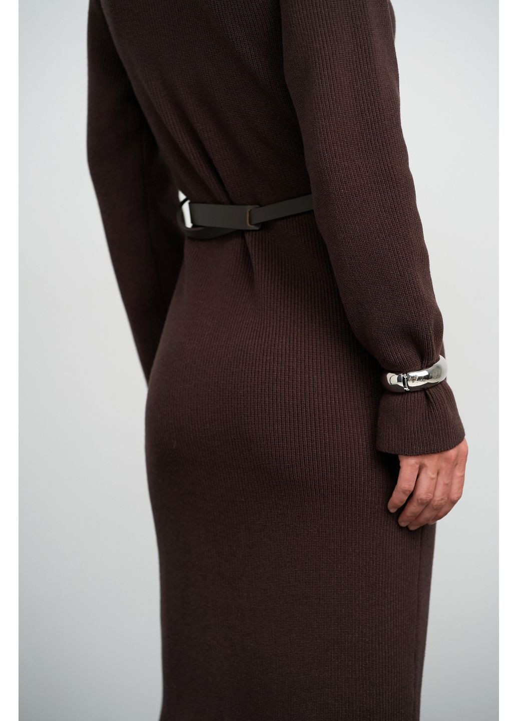 Темно-коричневое платье 2864 Triko Bakh