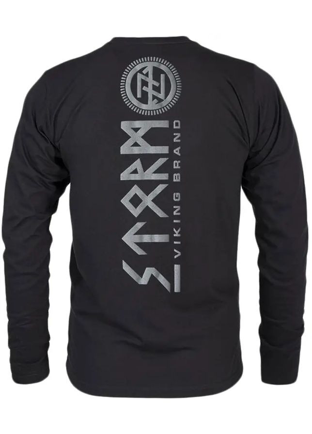 Чорна лонгслів rough sea ls346abk black Dobermans Aggressive