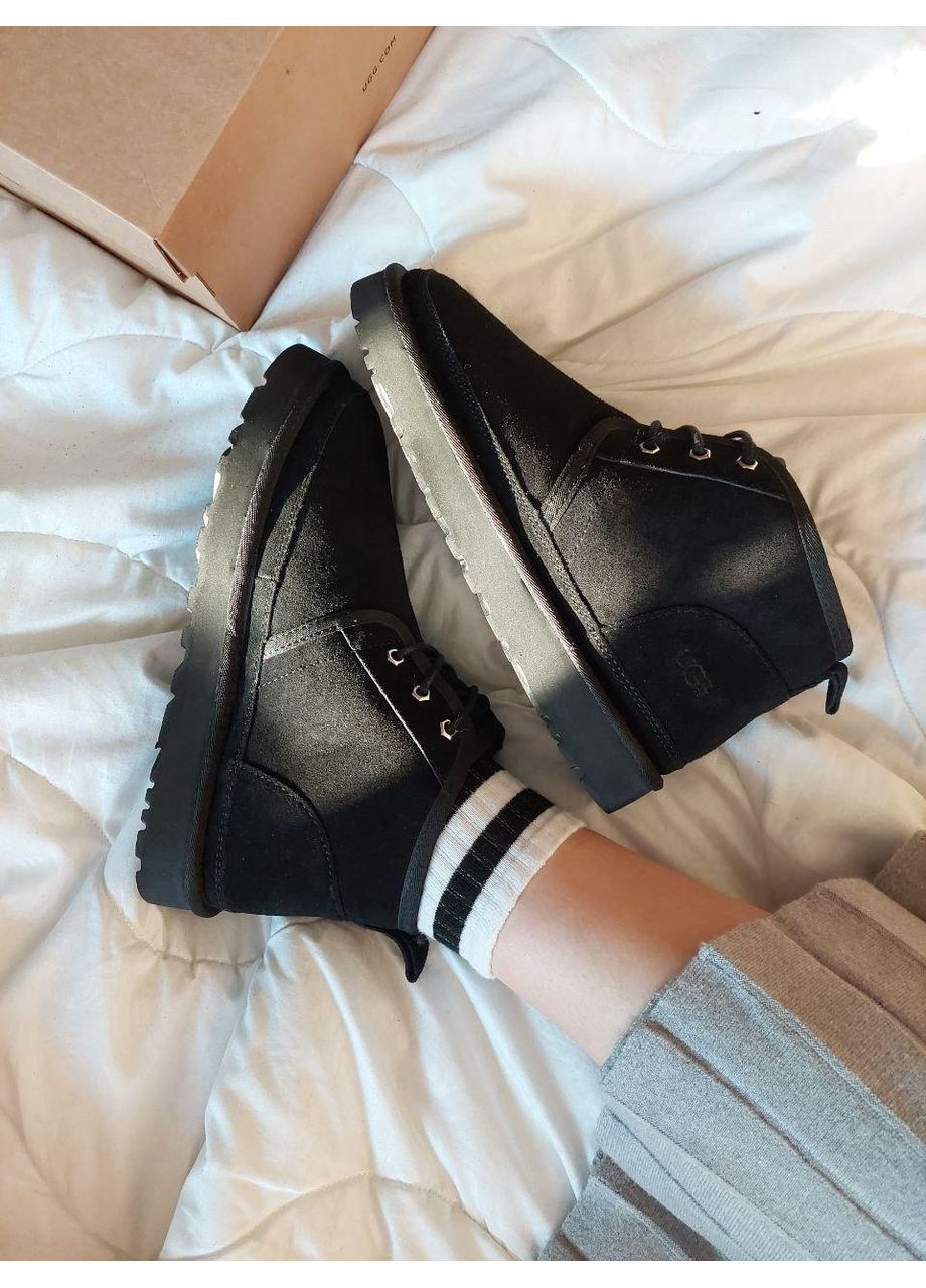 Угги Женские UGG Neumel Black (Замша) (366320877)
