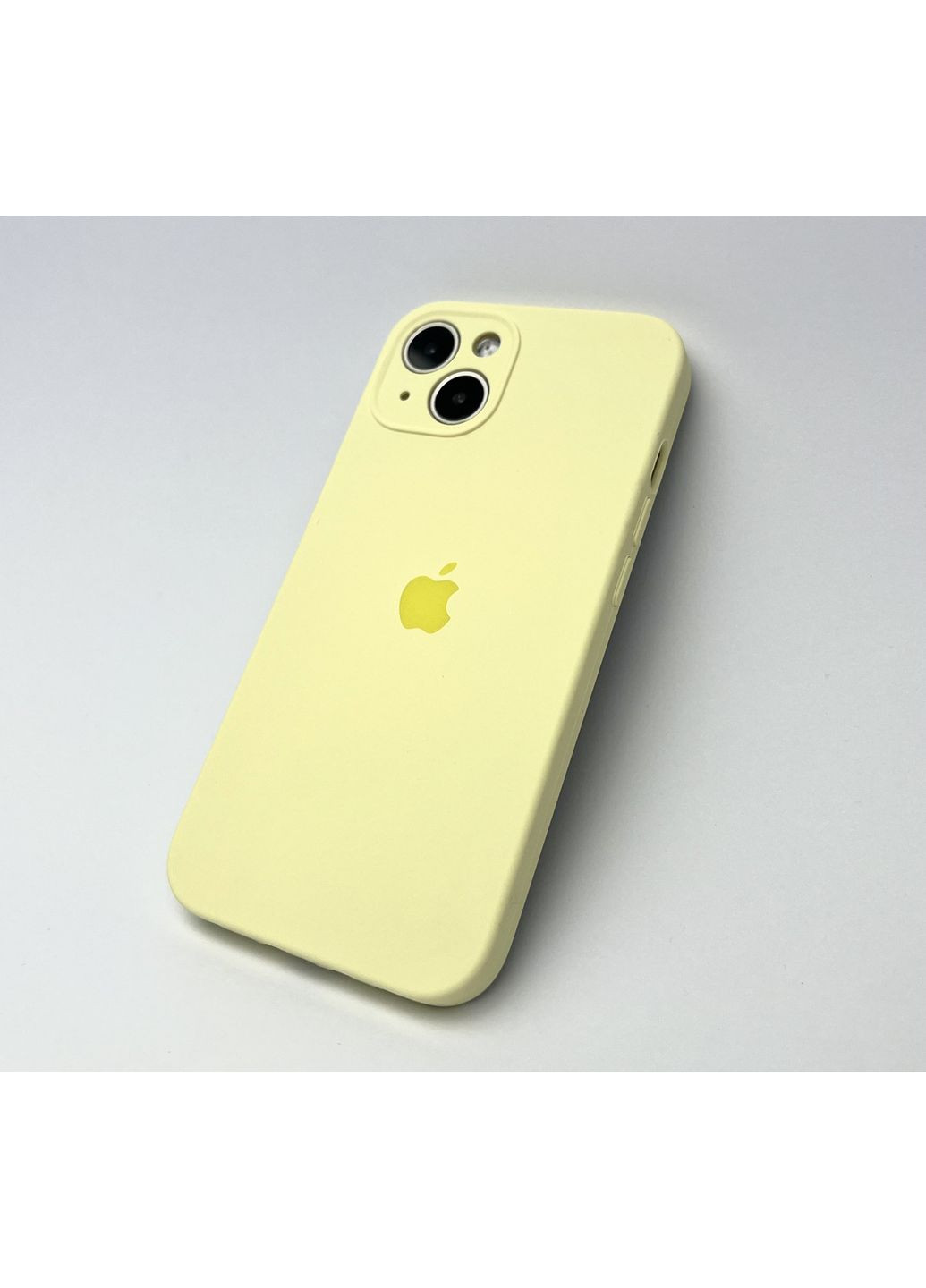 Чехол на айфон 13 Silicone case для 13 full camera силиконовая микрофибра / Yellow No Brand (369137111)