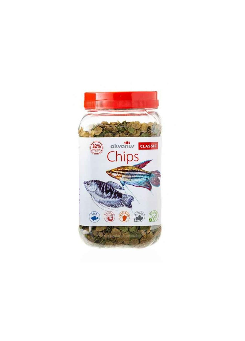 Корм для рыб чипсы 150г "Классик меню" 150г Акваріус (356457125)