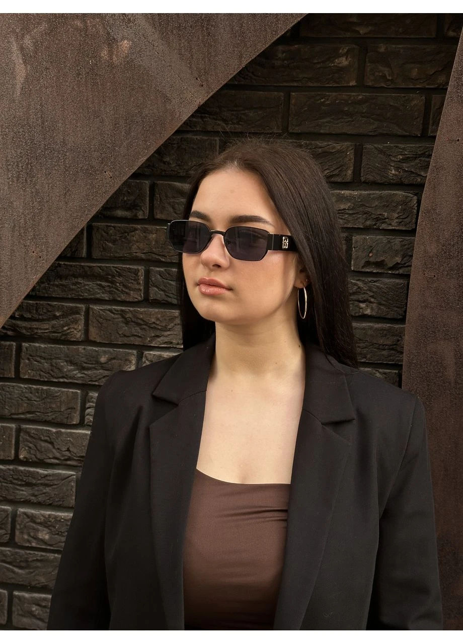 Очки солнцезащитные женские тренд / Стильные женские солнцезащитные очки прямоугольники синие No Brand (350613239)