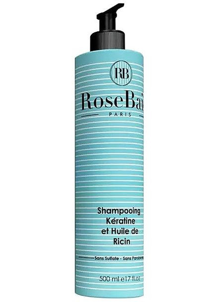 Шампунь для волос "Кератин и касторовое масло" Keratin & Castor Oil Shampoo 500ml (1296361-195708) RoseBaie (368621368)