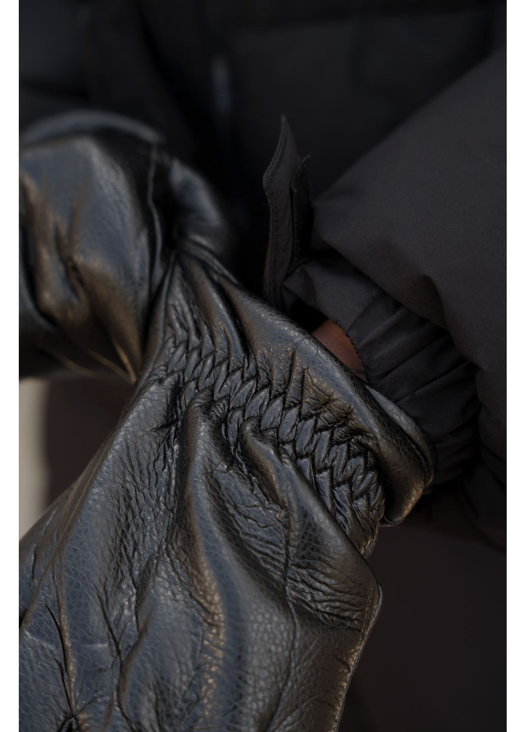 Женские кожаные теплые зимние сенсорные перчатки перчатки 1-59 Without (364670555)