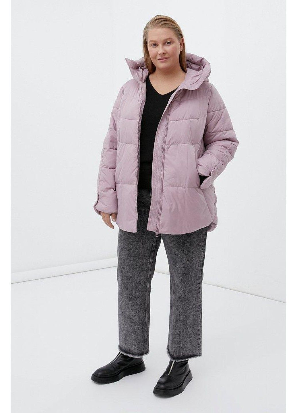 Рожева зимня куртка fwb160134-824 Finn Flare