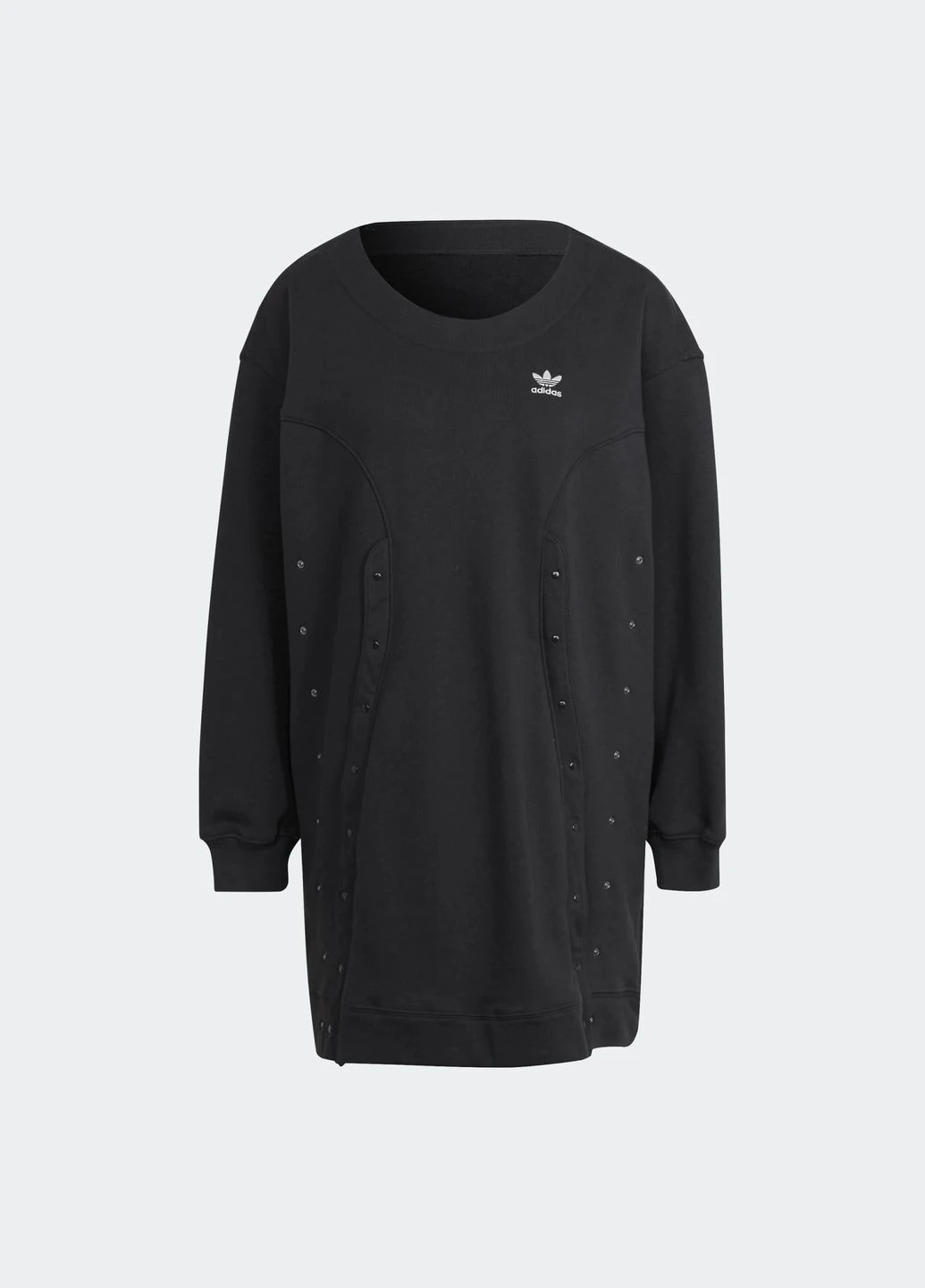 Чорна повсякденний сукня світшот adidas