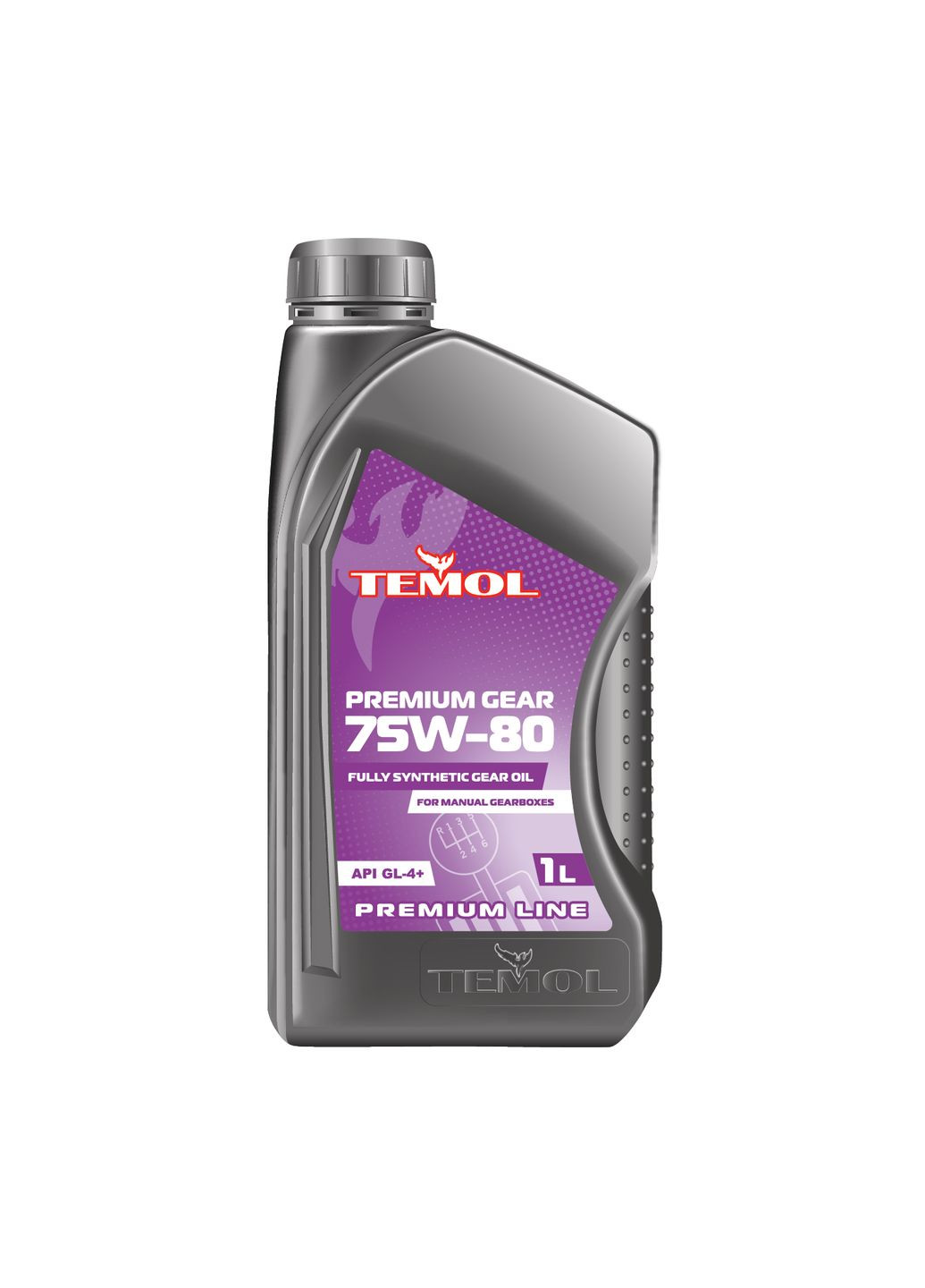 Трансмісійна олива PREMIUM GEAR (1 л, 75W80) синтетична для МКПП (41147) TEMOL (295041639)