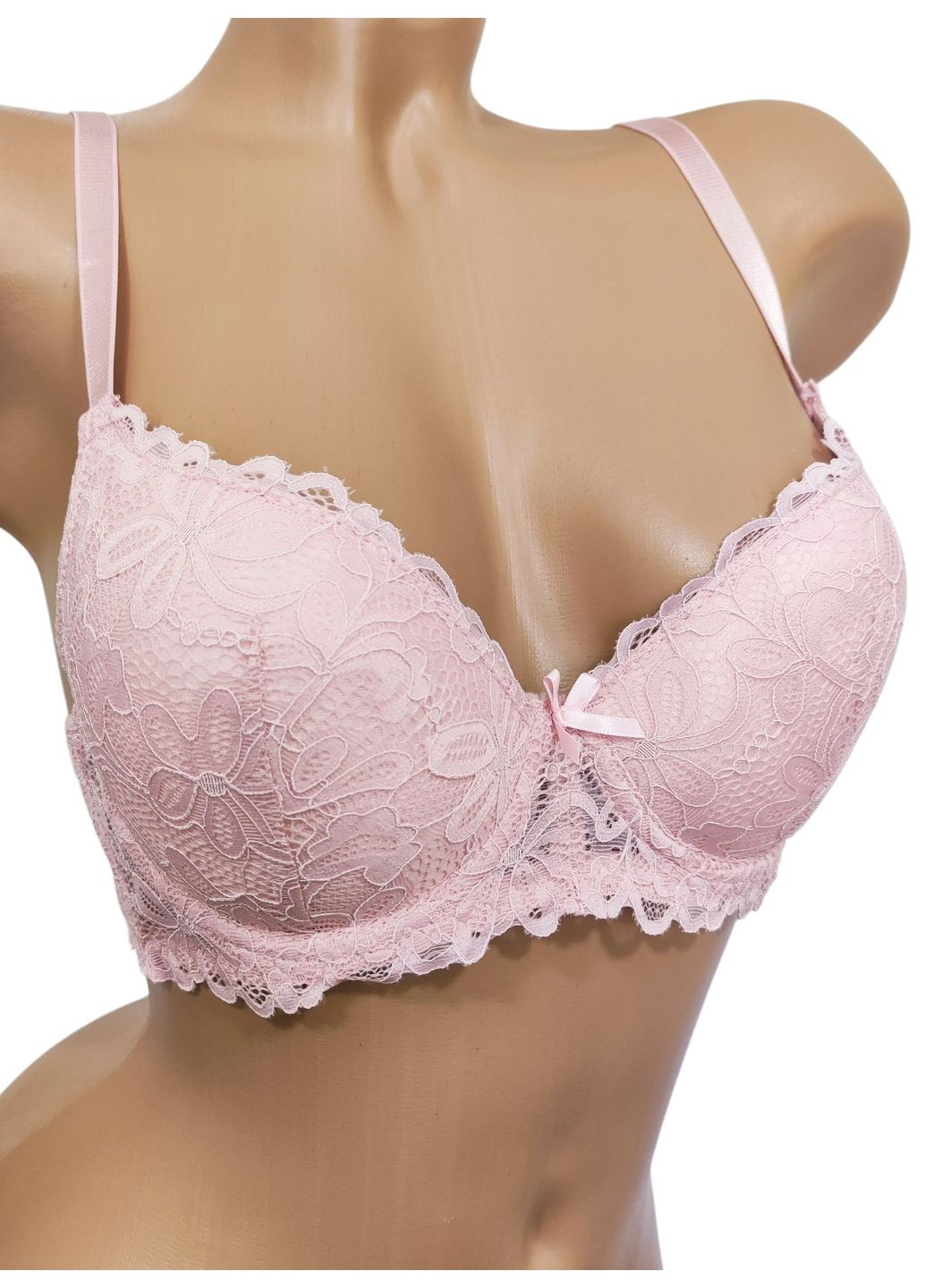 Пудровый корбей бюстгальтер DaiXinFu с косточками