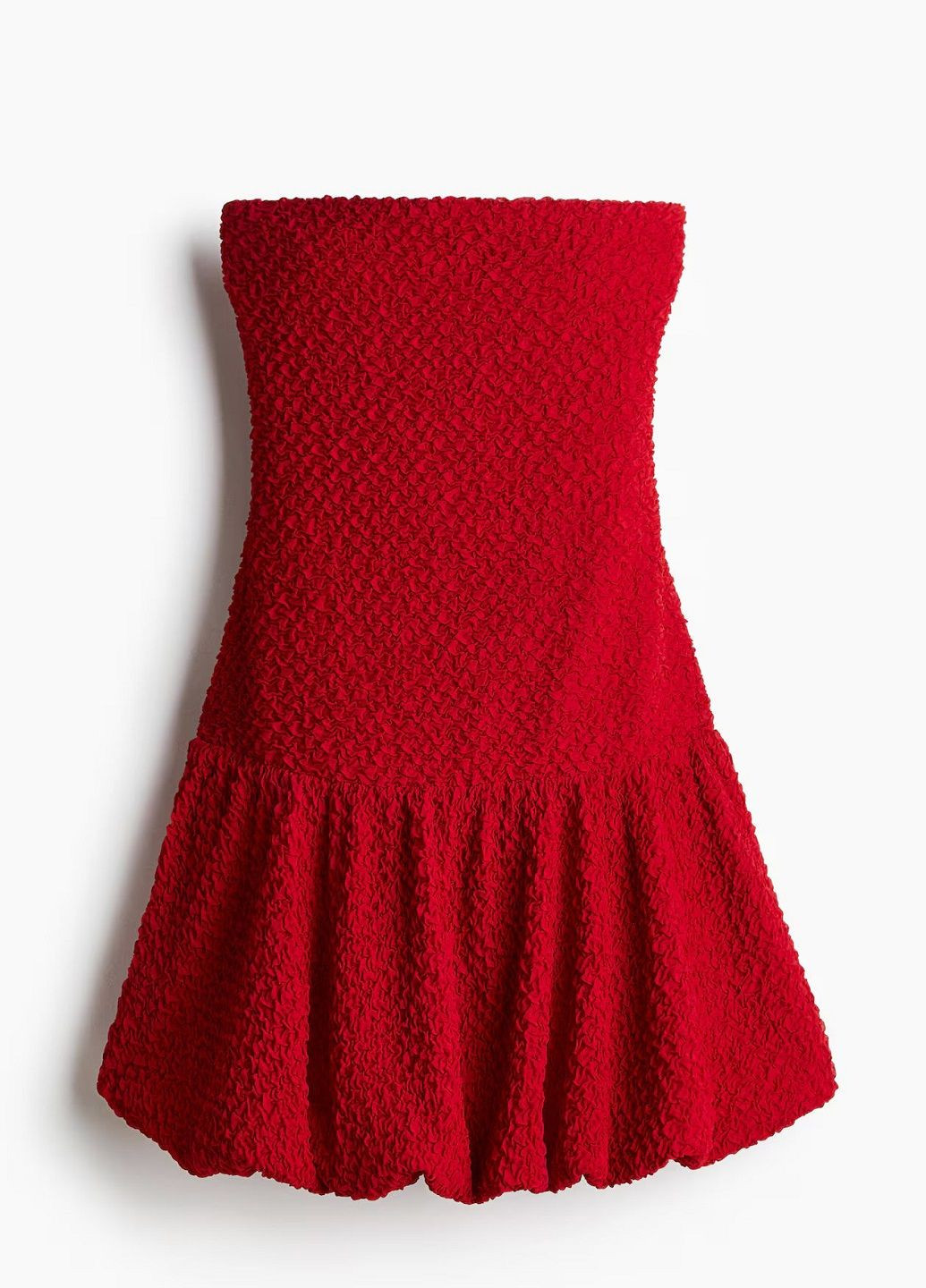 Красное кэжуал платье H&M однотонное