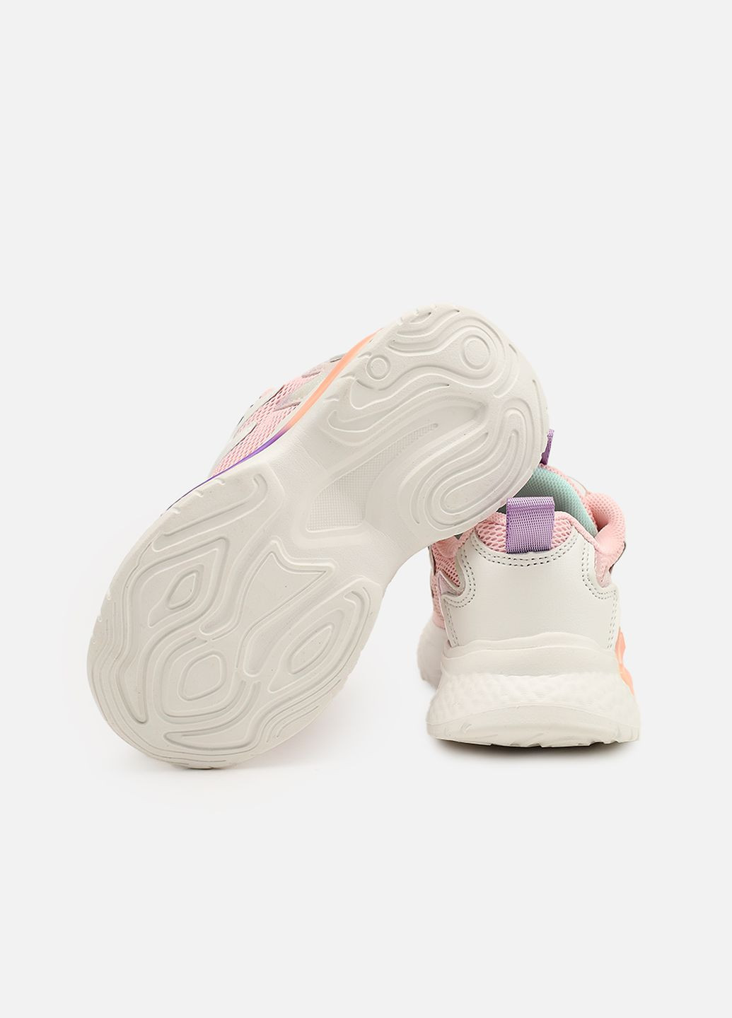 Рожеві осінні кросівки для дівчинки, на пласкій підошві колір рожевий cb-00273966 Kimboo