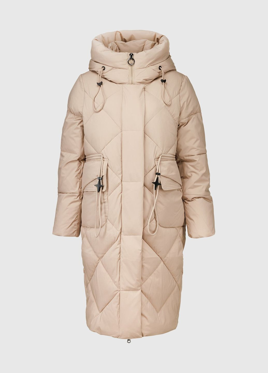 Темно-бежевий зимній Пуховик Towmy