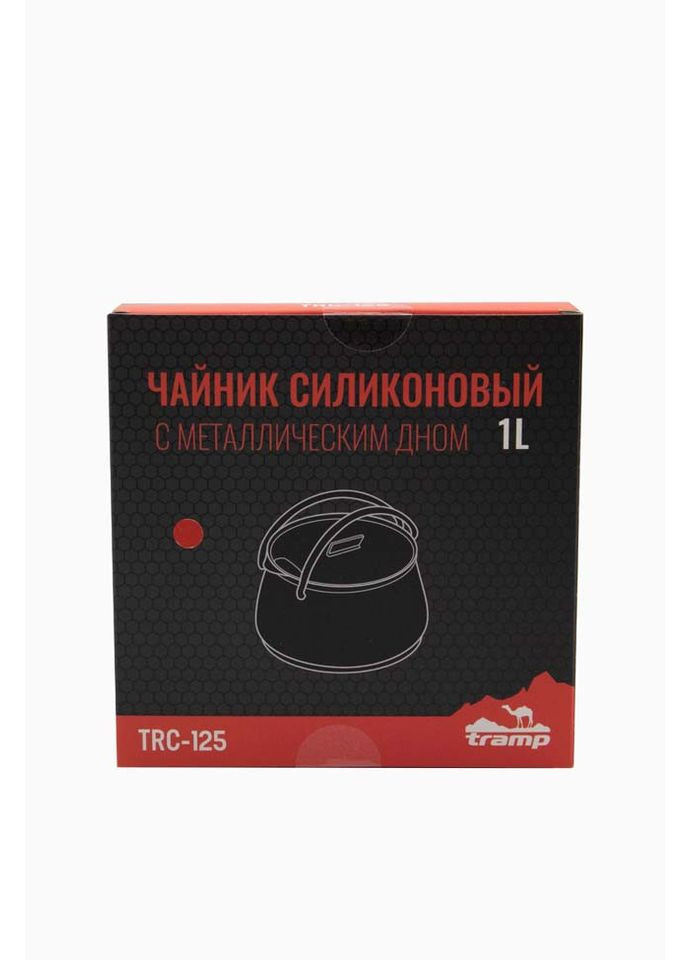 Чайник силиконовый с металлическим дном 1л, Терракотовый Tramp (368703673)