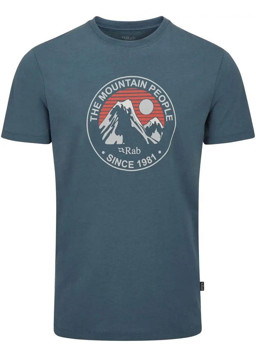 Комбінована футболка stance alpine peak orion blue Rab