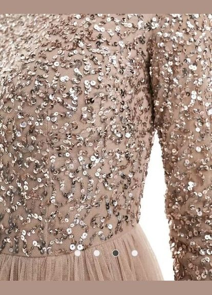 Бежева святковий сукня Maya однотонна