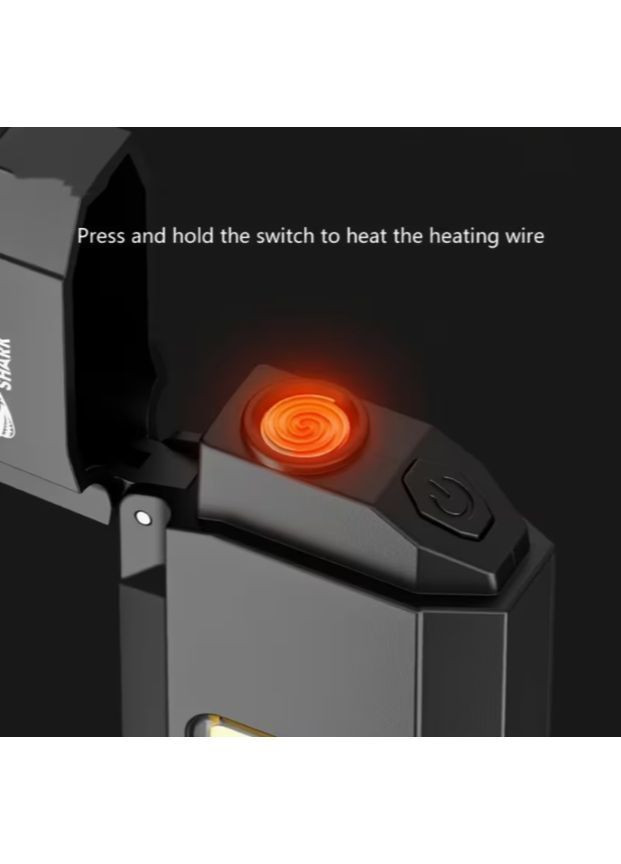 Запальничка з ліхтариком з USB-зарядкою Smiling Shark USB-зарядка (369966577)