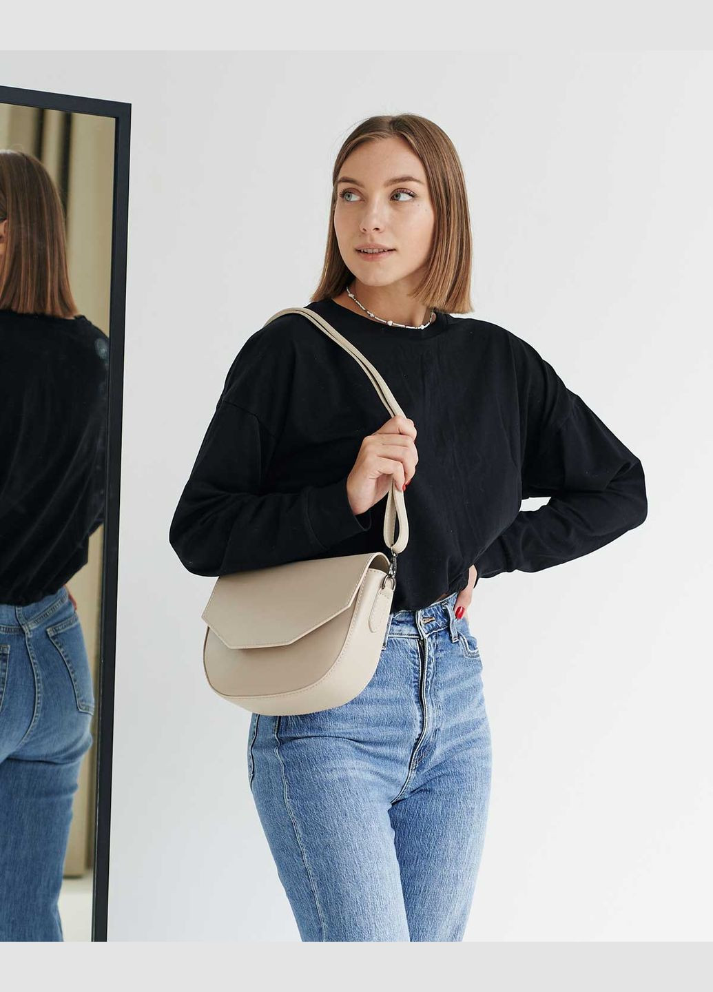 Сумка жіноча кросбоді з екошкіри Іріс (zhnocha-sumka-rs) WeLassie (342199260)